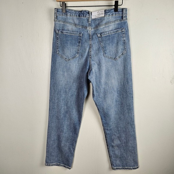 NEW Ella Moss High Rise Jeans Slim Straight Ankle 10/30 Light Wash Denim NWT - Picture 4 of 9